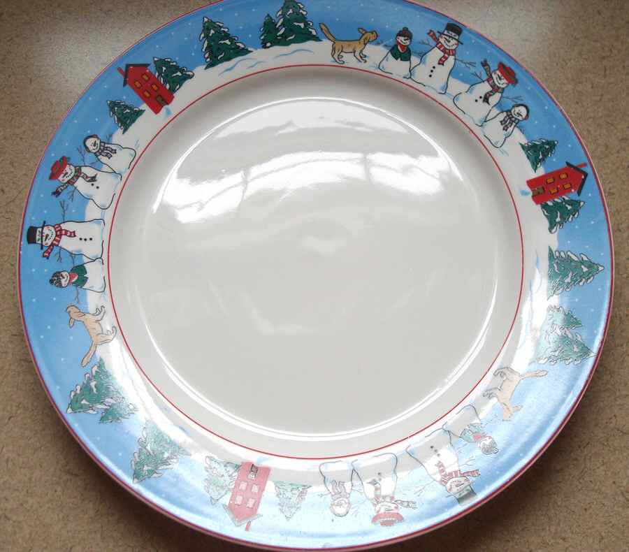 Family Holiday Dinner Plate by Canterbury Potteries-1
