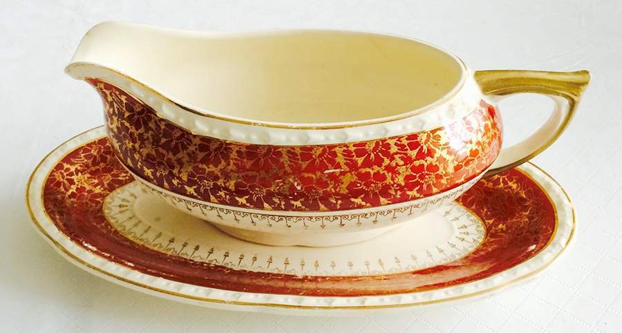 935 Gravy Boat & Underplate by Crooksville-1