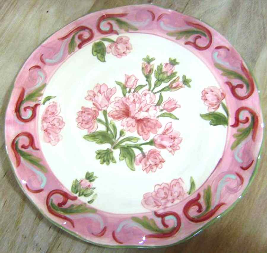Baroque Rose Dinner Plate by China (Made in China)-1