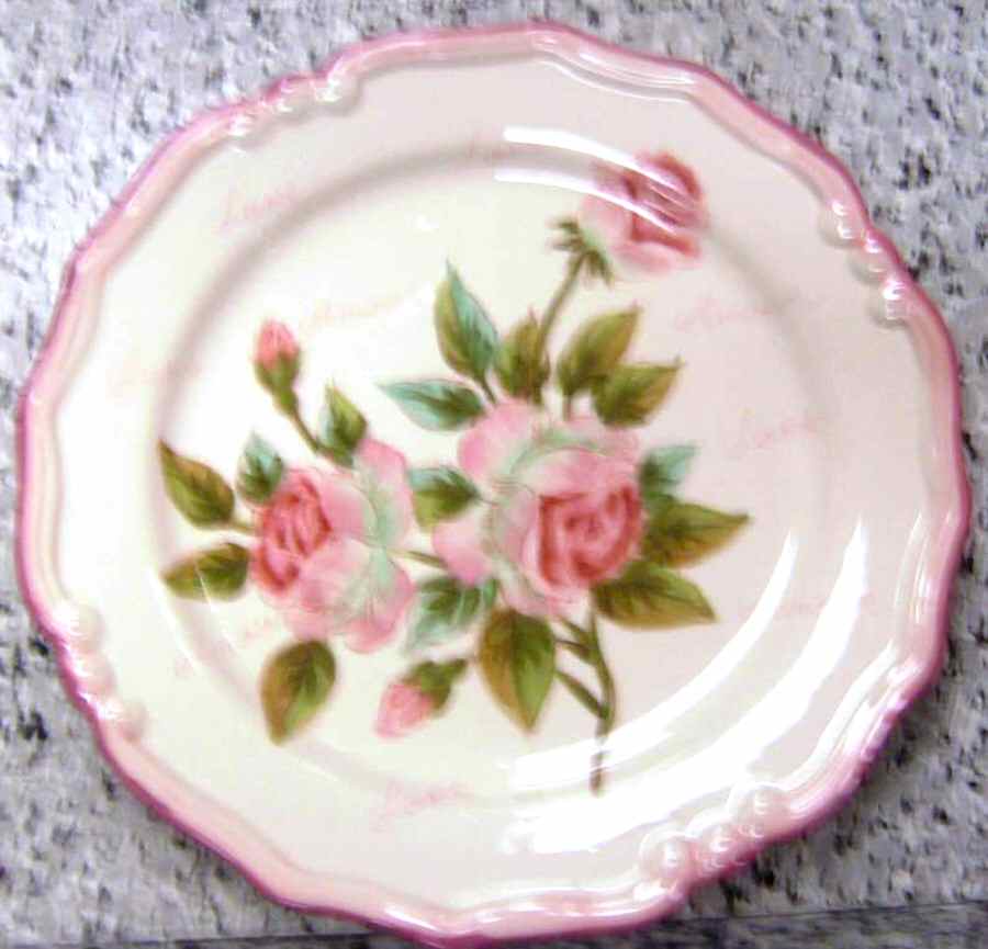 Valentine Rose Dinner Plate by Maxcera Corp-1