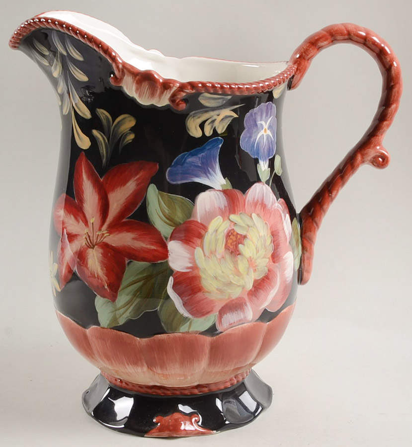 Black Tapestry 80 Oz Pitcher by Certified International-1