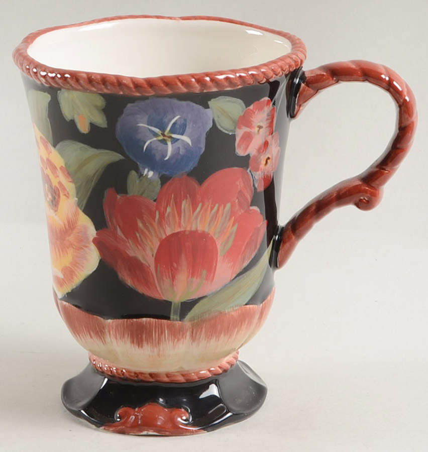 Black Tapestry Mug by Certified International-1
