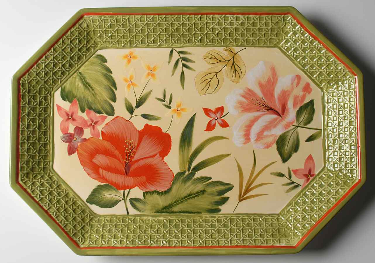 Tahiti 20" Octagonal Serving Platter by Certified International-1