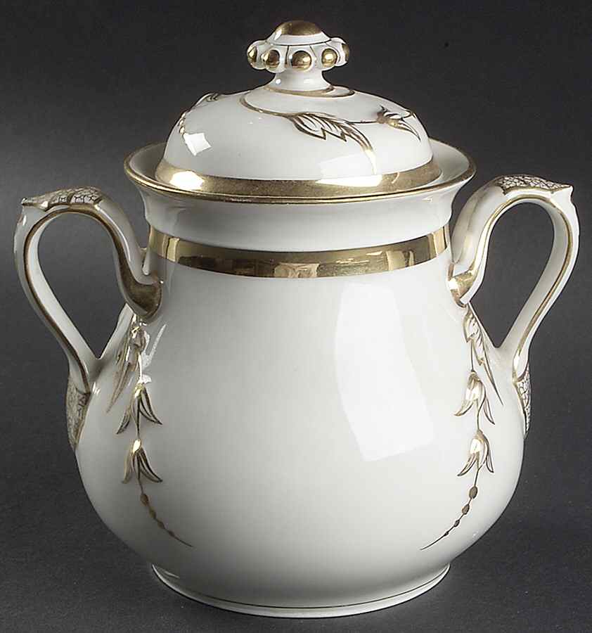 CHF1474 Oversize Sugar Bowl & Lid by Charles Field Haviland-1
