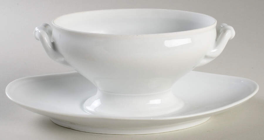 CHF1478 Gravy Boat w/Attached Underplate No Lid by Charles Field Haviland-1