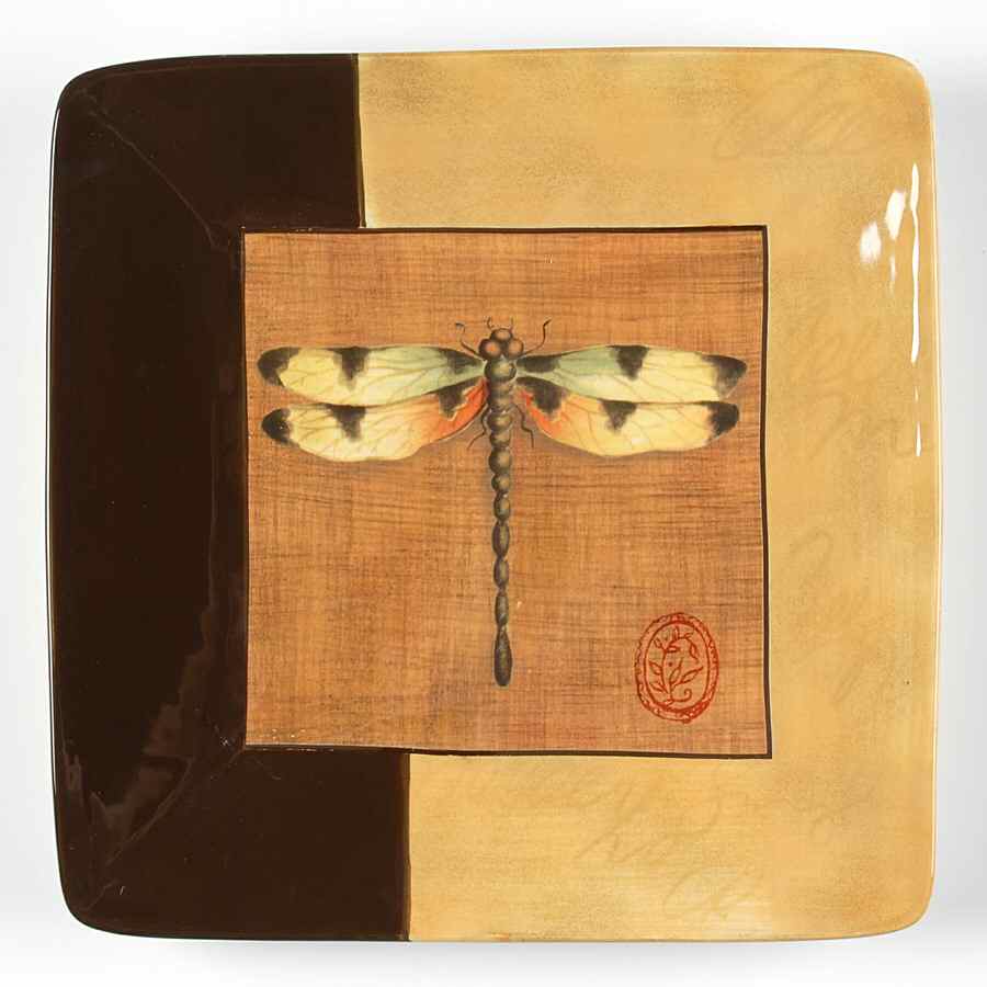 Golden Orchids Salad Plate by Certified International-1