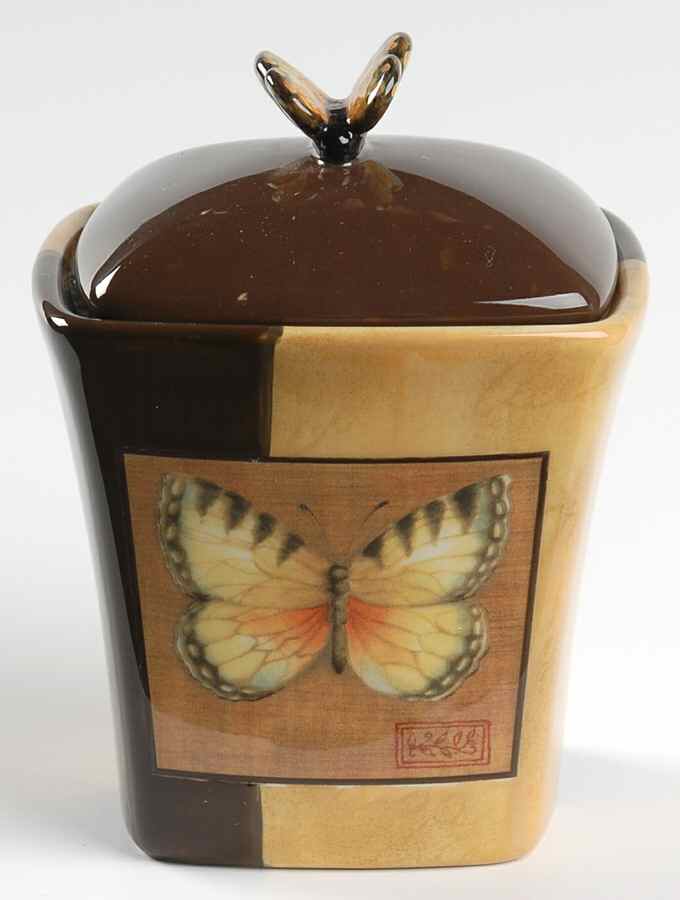 Golden Orchids Sugar Bowl & Lid by Certified International-1