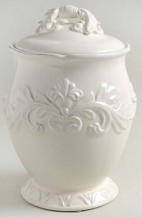 Firenze Ivory Medium Canister & Lid by Certified International-1