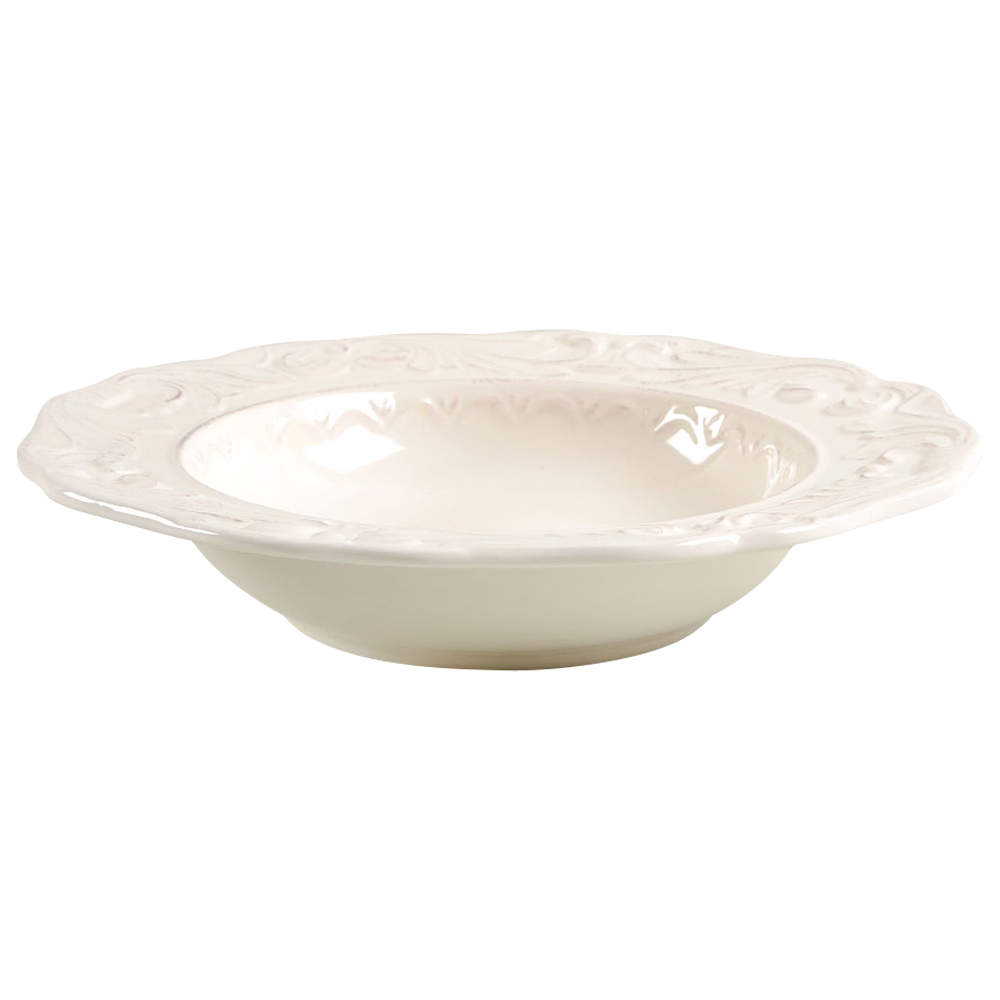 Firenze Ivory Large Rim Soup Bowl by Certified International-1