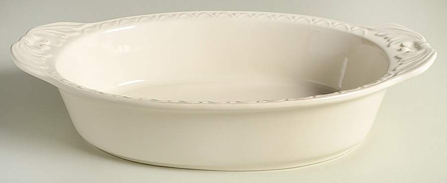 Firenze Ivory 16" Oval Baker by Certified International-1