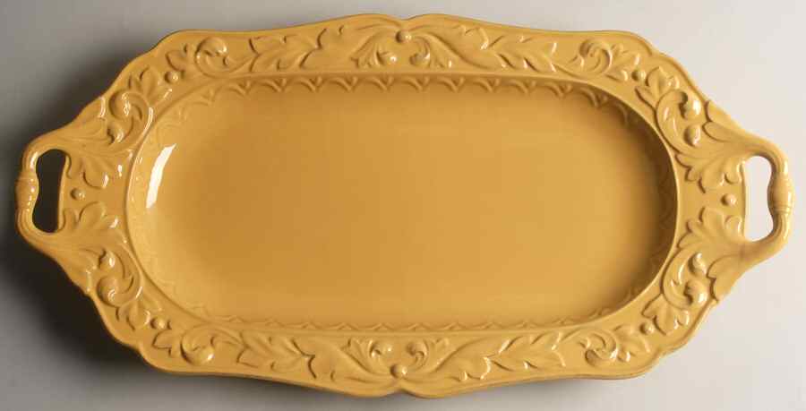 Firenze Gold 22" Fish Platter by Certified International-1