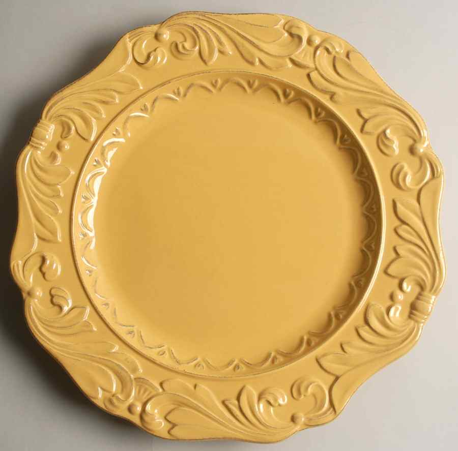 Firenze Gold 13" Chop Plate (Round Platter) by Certified International-1