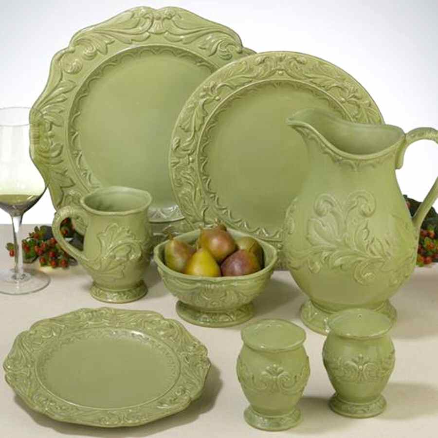 Firenze Green Dinner Plate by Certified International-1