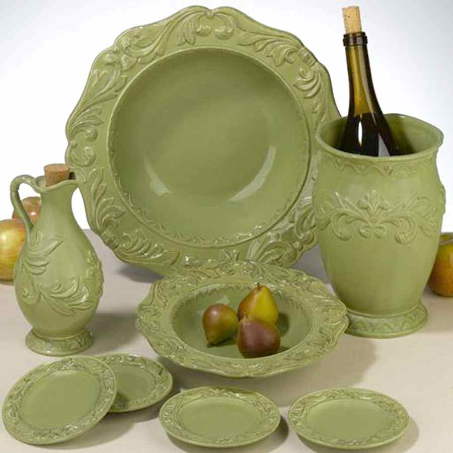 Firenze Green Wine Cooler by Certified International-1