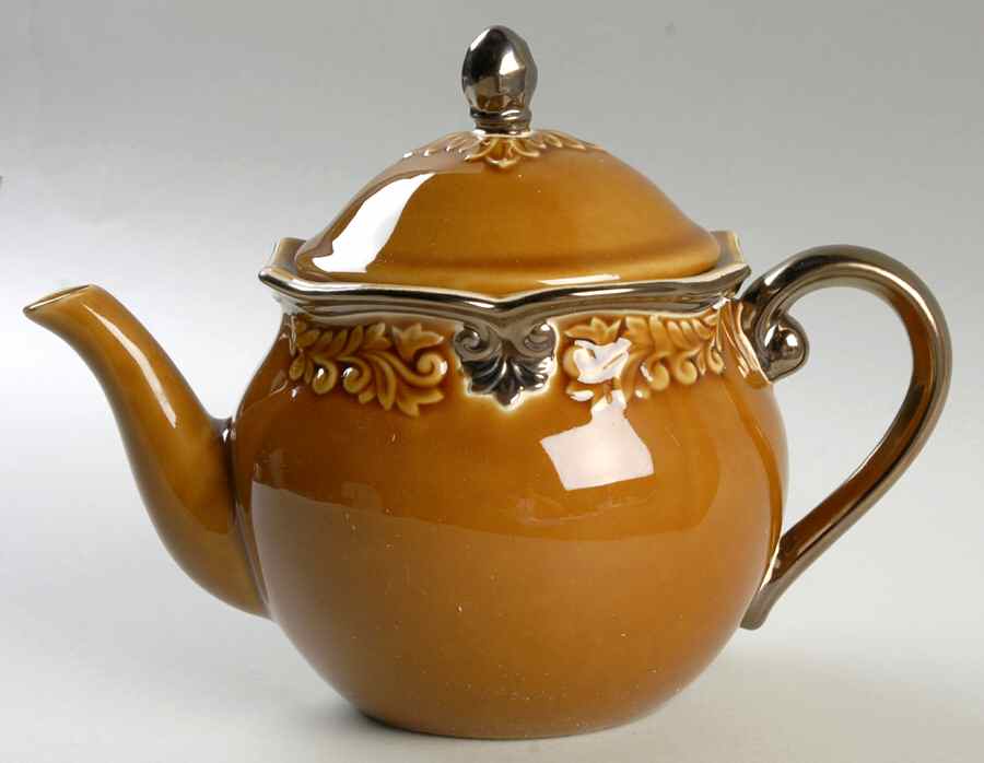 Regency Gold Teapot & Lid by Certified International-1