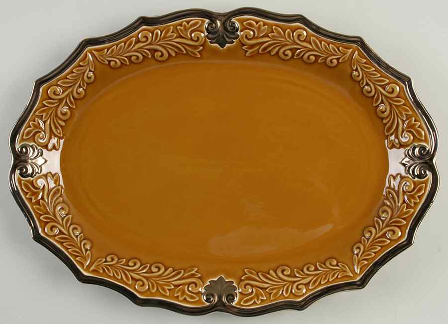 Regency Gold 18" Oval Serving Platter by Certified International-1
