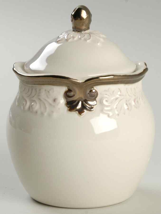 Regency Ivory Sugar Bowl & Lid by Certified International-1