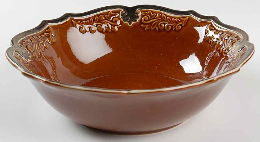 Regency Brown 10" Round Vegetable Bowl by Certified International-1
