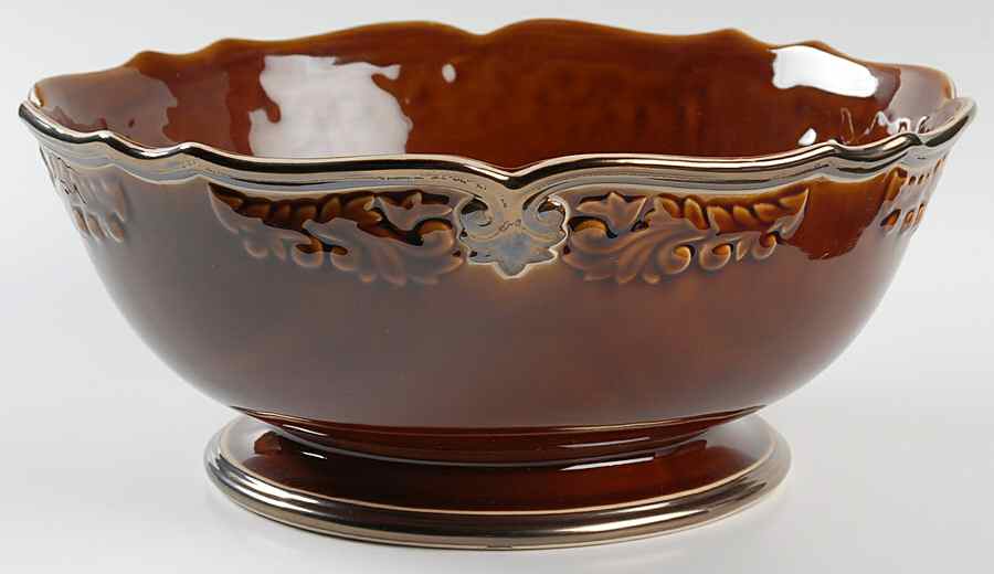 Regency Brown 11" Large Salad Serving Bowl by Certified International-1