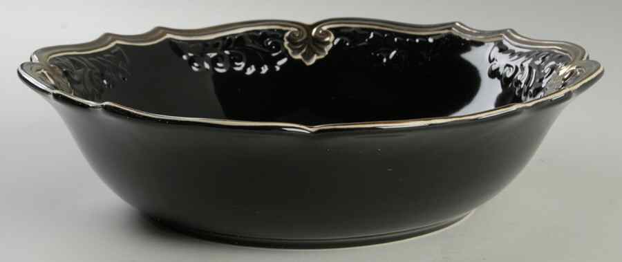 Regency Black 12" Round Vegetable Bowl by Certified International-1