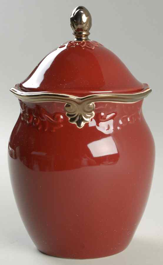 Regency Red Small Canister & Lid by Certified International-1