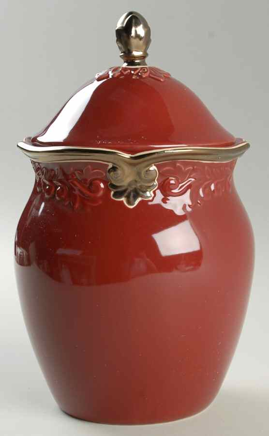 Regency Red Medium Canister & Lid by Certified International-1