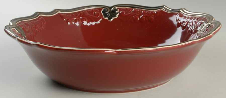 Regency Red 12" Round Vegetable Bowl by Certified International-1