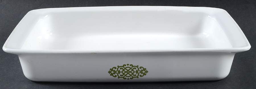 Shell Oil Medallion 12" Rectangular Roaster by Corning Corelle-1