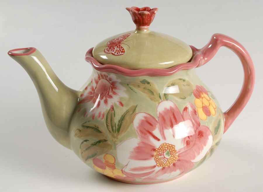 Primavera Teapot & Lid by Certified International-1