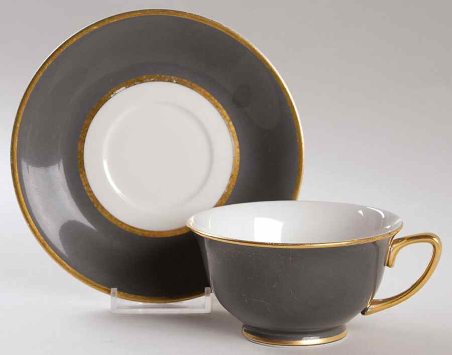 CS12 Footed Cup & Saucer Set by Carole Stupell-1