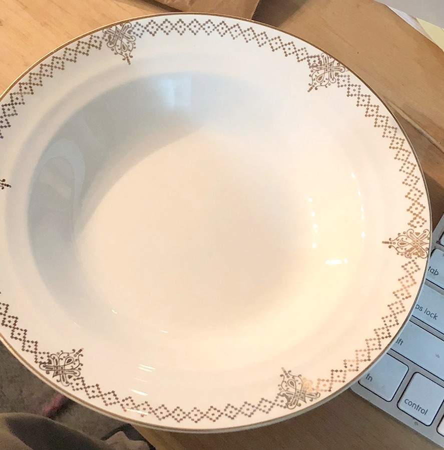 CRP198 9" Round Vegetable Bowl by Crown Potteries-1