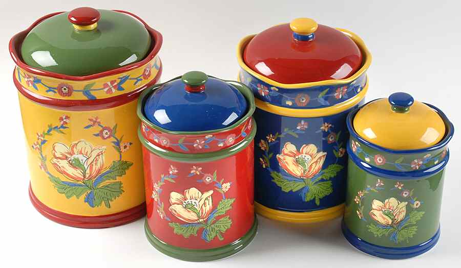 Duchess (4 Piece) Canister Set (Box Set) by Certified International-1