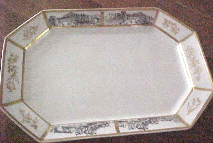 C4D3 12" Octagonal Serving Platter by Comte d'Artois-1