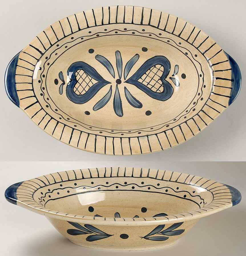 Carolina Trade 12" Oval Vegetable Bowl by Certified International-1