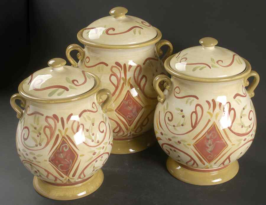 Amalfi (3 Piece) Canister Set (Box Set) by Certified International-1
