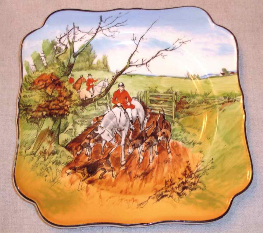 CRD217 Square Salad Plate by Crown Ducal-1