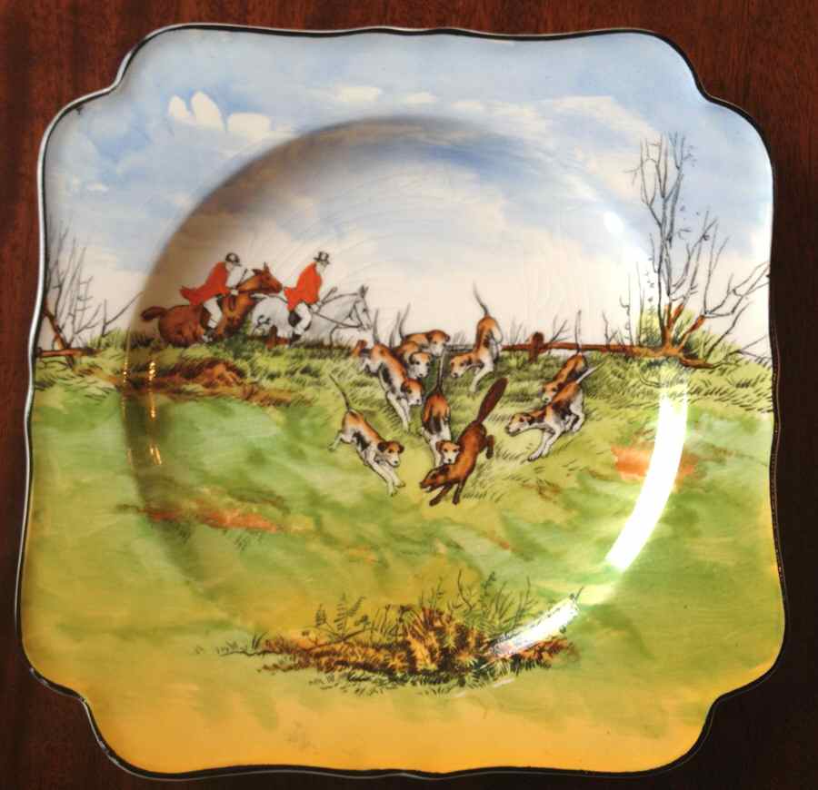 CRD217 Square Salad Plate by Crown Ducal-1