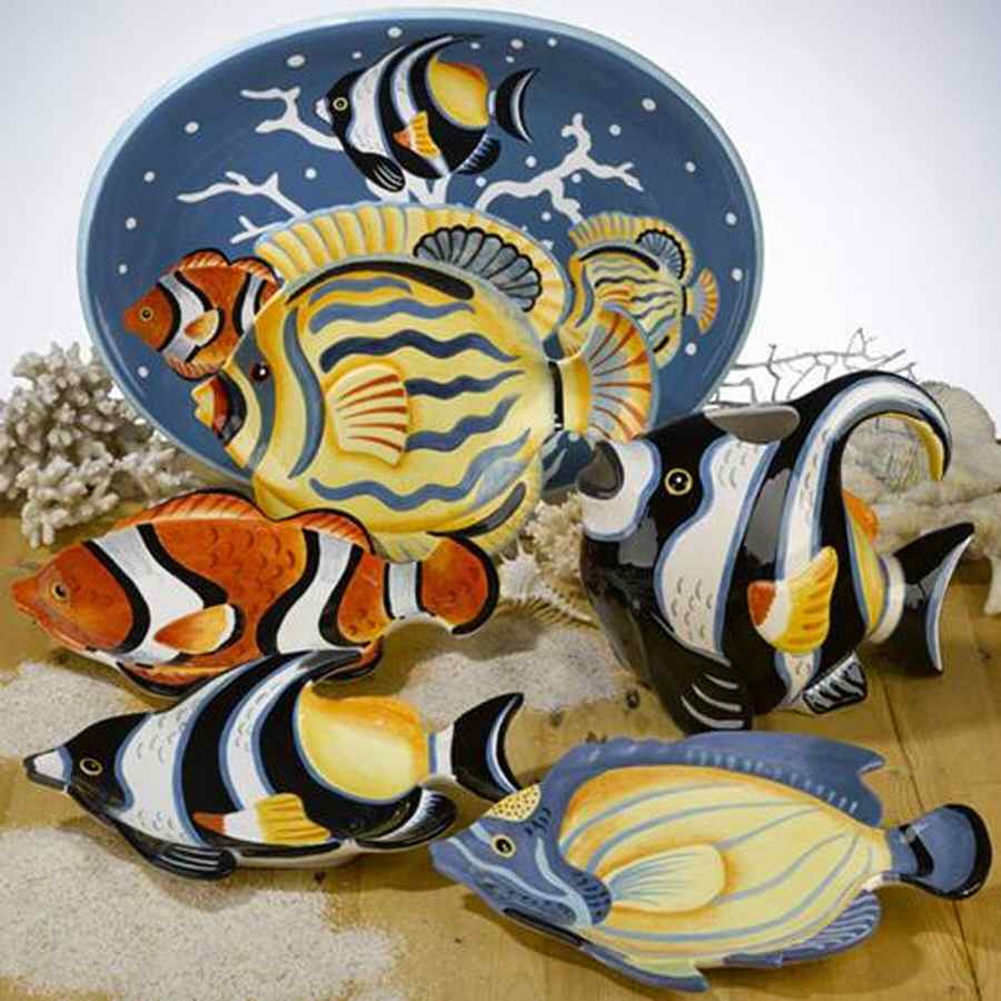 Blue Lagoon 18" Oval Serving Platter by Certified International-1
