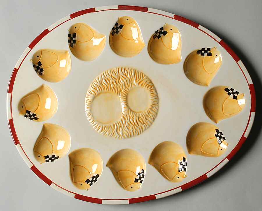 Rise and Shine Deviled Egg Plate by Certified International-1