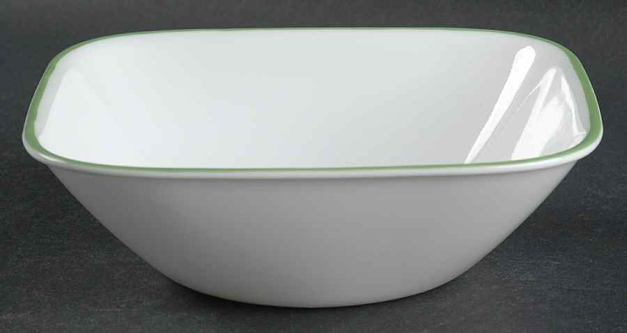 Shadow Iris (Corelle) Square Soup/Cereal Bowl by Corning Corelle-1