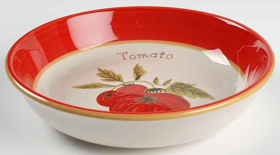 Antique Vegetables 9" Individual Pasta Bowl by Certified International-1