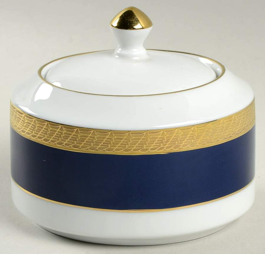 Pure Cobalt Sugar Bowl & Lid by Centurion-1