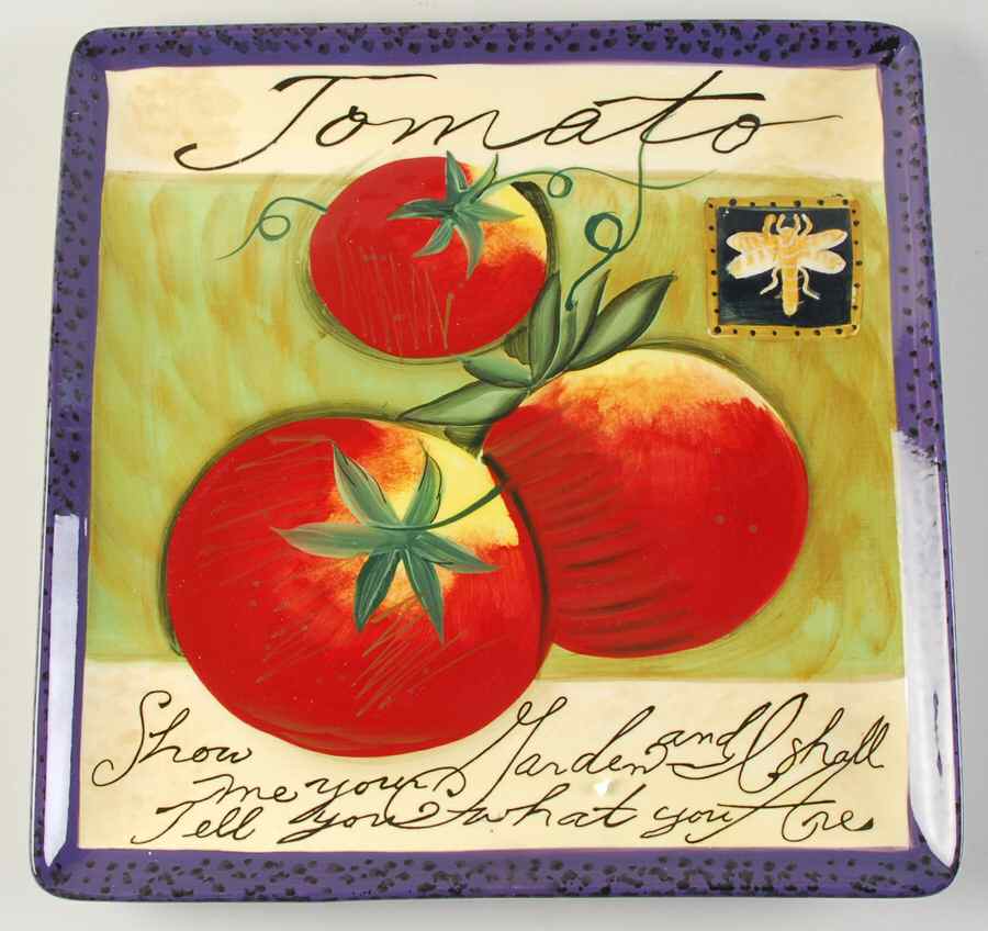 Gourmet Veggies Square Dinner Plate by Certified International-1