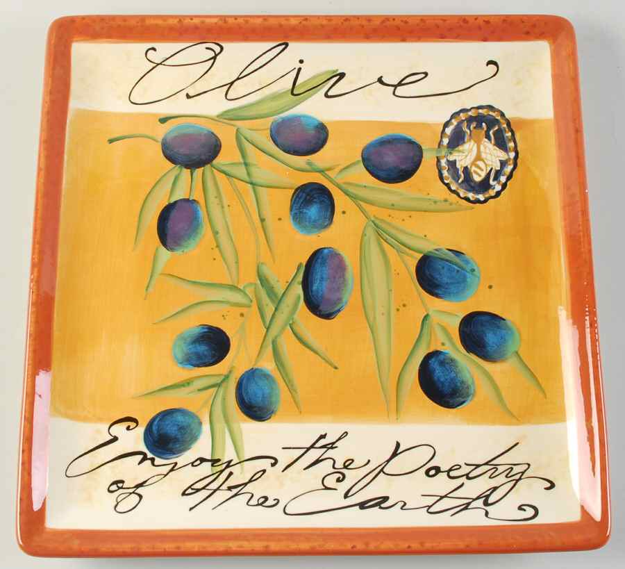 Gourmet Veggies 13" Square Serving Platter by Certified International-1