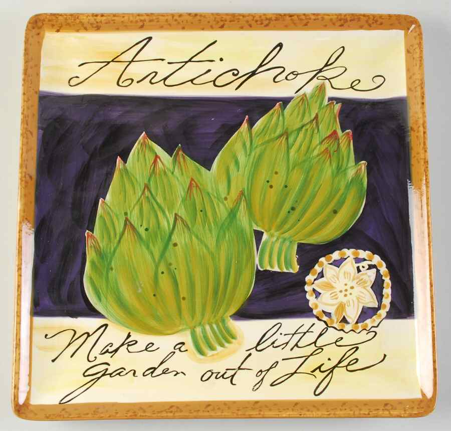 Gourmet Veggies Square Dinner Plate by Certified International-1
