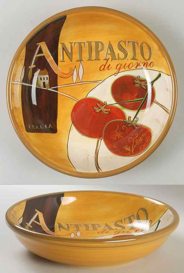 Cucina (Cheese, Wine, Olive Oil) 9" Soup/Pasta Bowl by Certified International-1