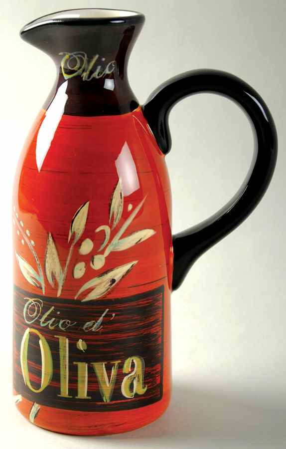 Cucina (Cheese, Wine, Olive Oil) Oil Jar No Cork Stopper by Certified International-1