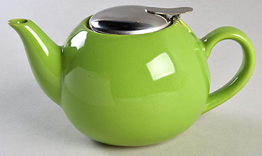 Tea Collection Green Teapot & Lid by Certified International-1
