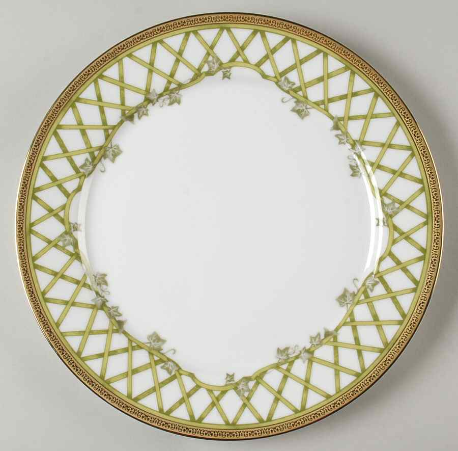 Fashion Buffet Gold (Trellis) Dinner Plate by Charter Club-1