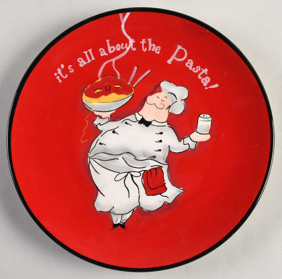 Viva la Pasta Salad Plate by Certified International-1